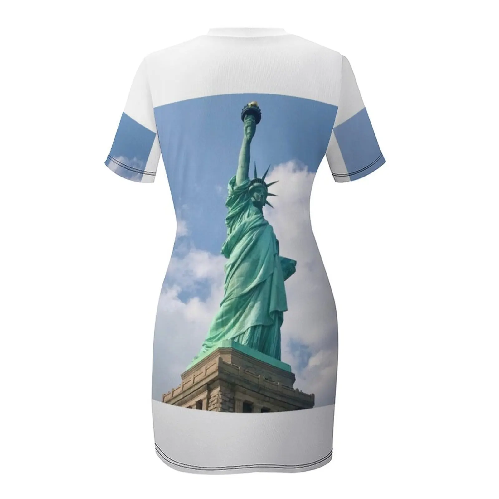 Lady Liberty Платье с короткими рукавами женские платья роскошная пляжная одежда
