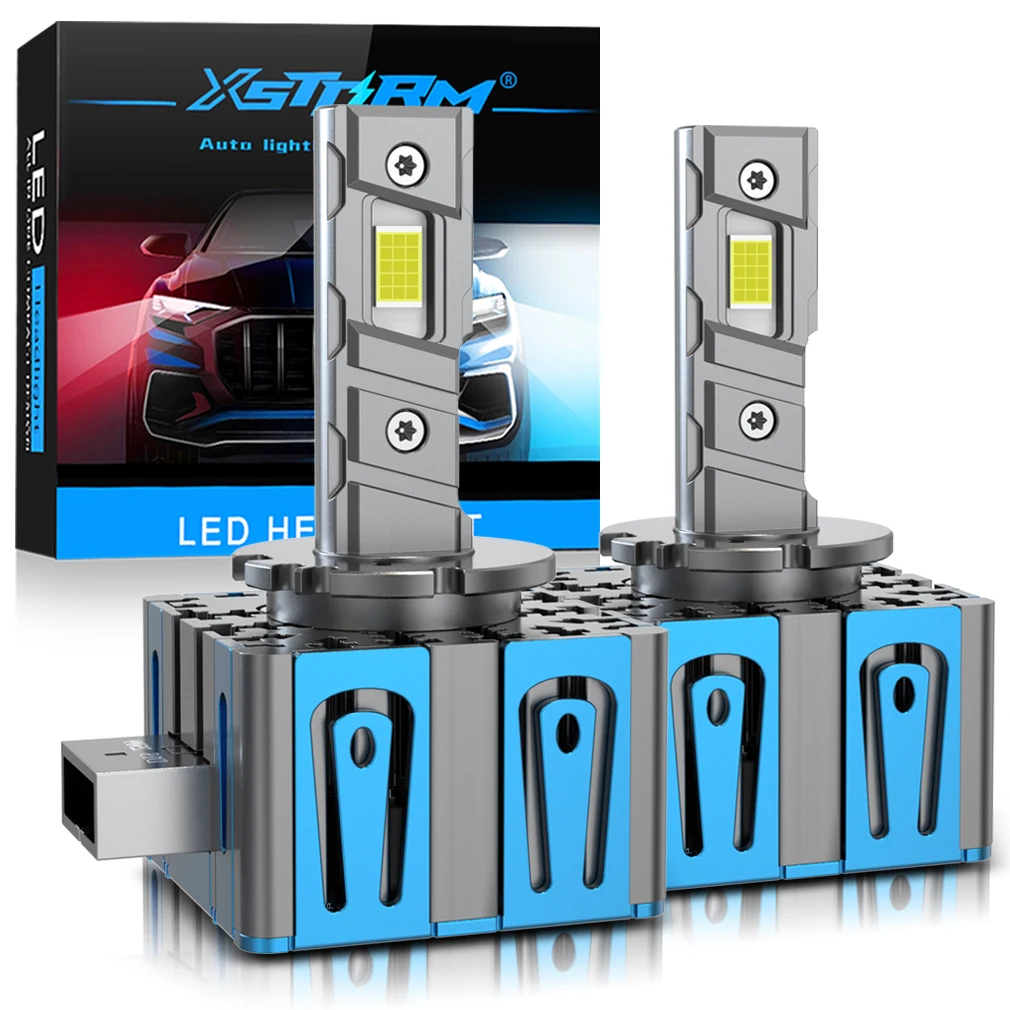 

XSTORM D1S D3S Светодиодные автомобильные фары Лампы D1R D2S D3R D4S Светодиодные турбо-светильники 6000K 60000LM Автоматические лампы Plug&Play Комплекты для переоборудования HID