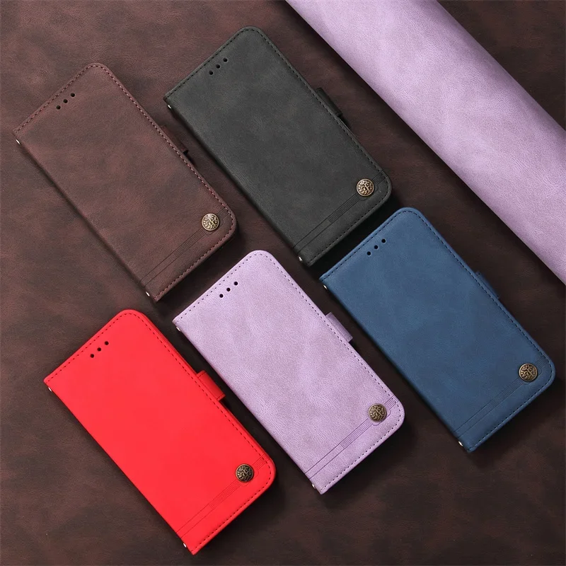 Чехол для Samsung Galaxy A15 SM-A155F кожаный чехол-бумажник с откидной крышкой 5G Capa Etui A 15