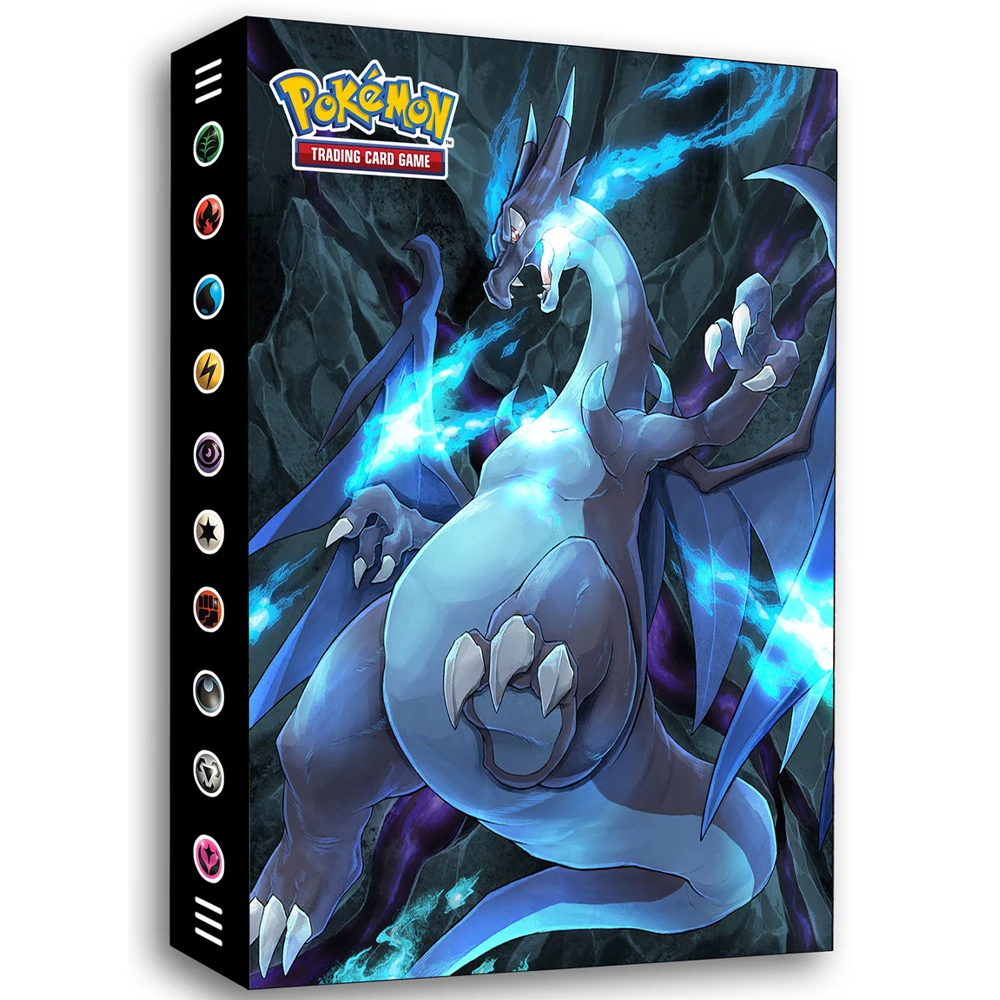 

240 Pcs Holder Album Pokemon Map Toy Collections Pokemon Cards Charizard Binder Album Book Top Loaded List Toy Gift for Children