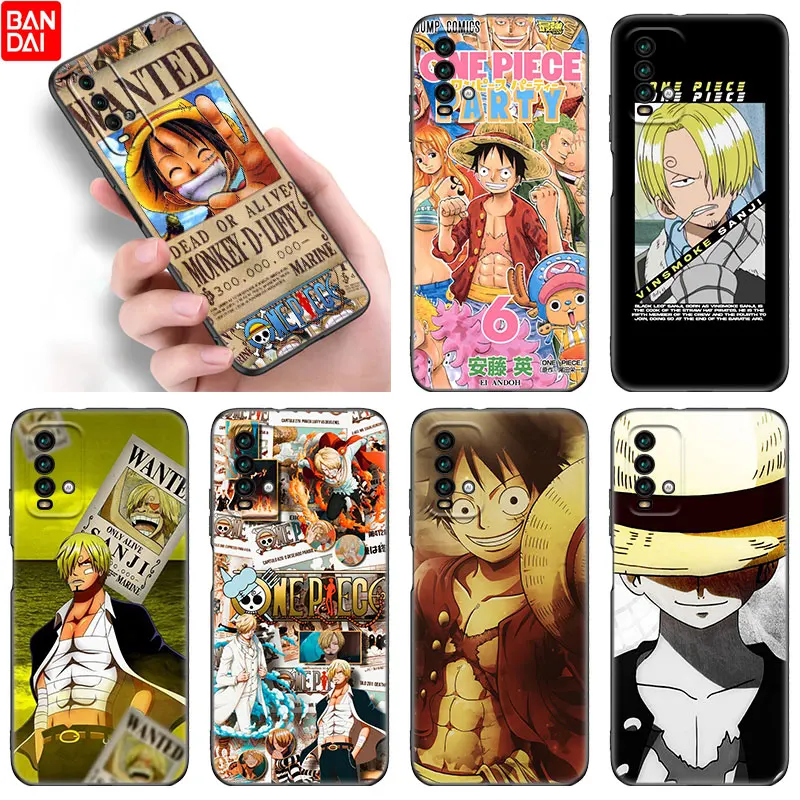 

Anime One Piece Luffy Sanji Case For Xiaomi Redmi Note 11 11S 11T 11E 10 10T 10S 9S 8T 9 8 7 Pro 5G Black Soft Cover