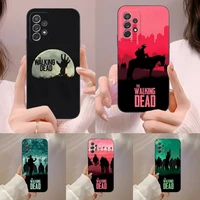the walking dead phone case for samsung galaxy s20 s22 s21 s9 s30 s10 s8 s7 s6 pro plus edge ultra fe shockproof shell