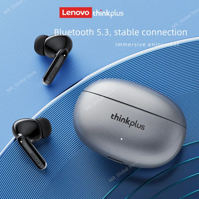 Lenovo XT88 TWS Earphone Nirkabel Baru Asli Bluetooth 5.3 Stereo Ganda Pengurangan Kebisingan Bass Kontrol Sentuh Headset Siaga Panjang 4