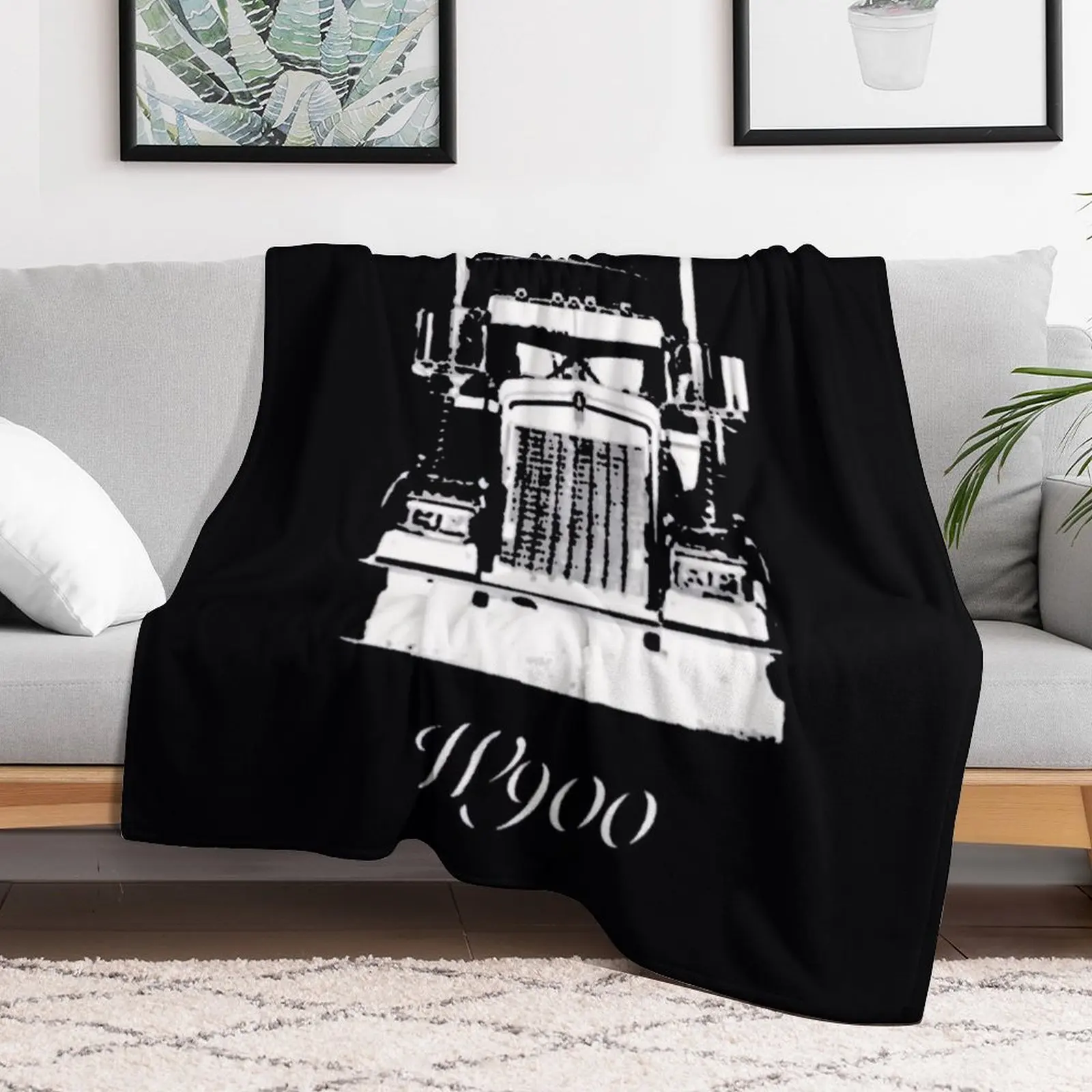 Kenworth W900 Гриль с видом изношенного цвета плюшевое одеяло для кровати мягкие