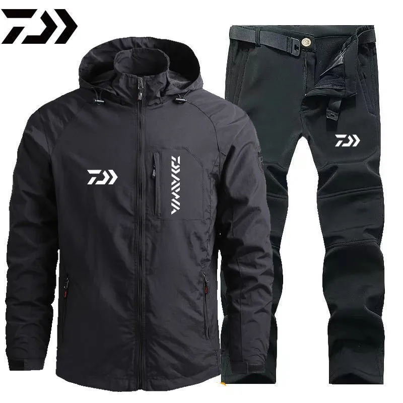 

Весенне-осенняя походная одежда, мужская тонкая одежда для рыбалки, уличный набор для рыбалки с несколькими карманами, спортивные водонепр...