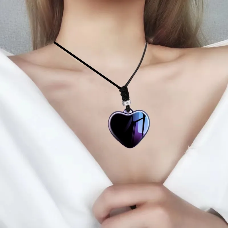 Wearable Pendant Necklace Mini Mp3 Player Safety Protection  Audio Recorder Voice Activated Recording Pen