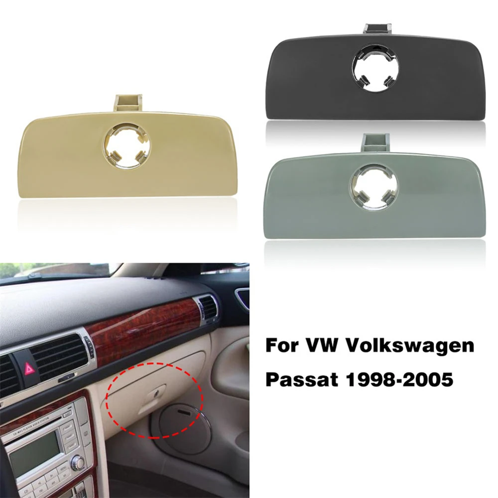 

Plastic Glove Box Latch Handle Keyhole Lock Suitable For VW Volkswagen Passat B5 1998-2005 Glove Box Lid Handle Black Beige Gray