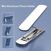 mini cellphone holder universal aluminum portable foldable desk bracket mount cradle stand for phone 13 12 pro max mi 11