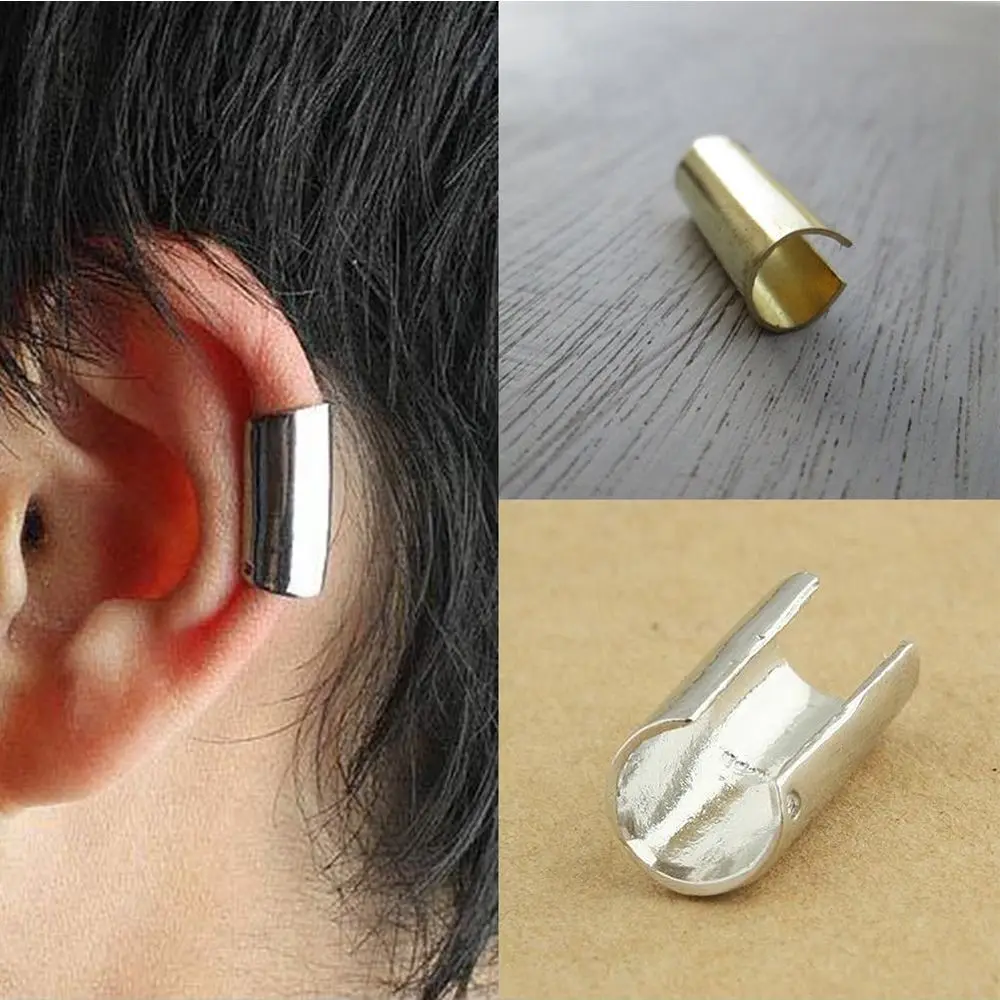 

Advanced Copper Simple Unisex Earring Fashion Punk Painless Clip Ear Rings Metal Versatile Chic Earwear Wholesale