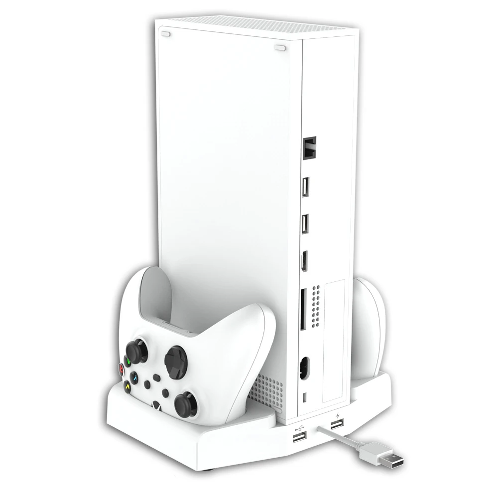 Для консоли Xbox серии S охлаждающий вентилятор с двойным контроллером зарядная