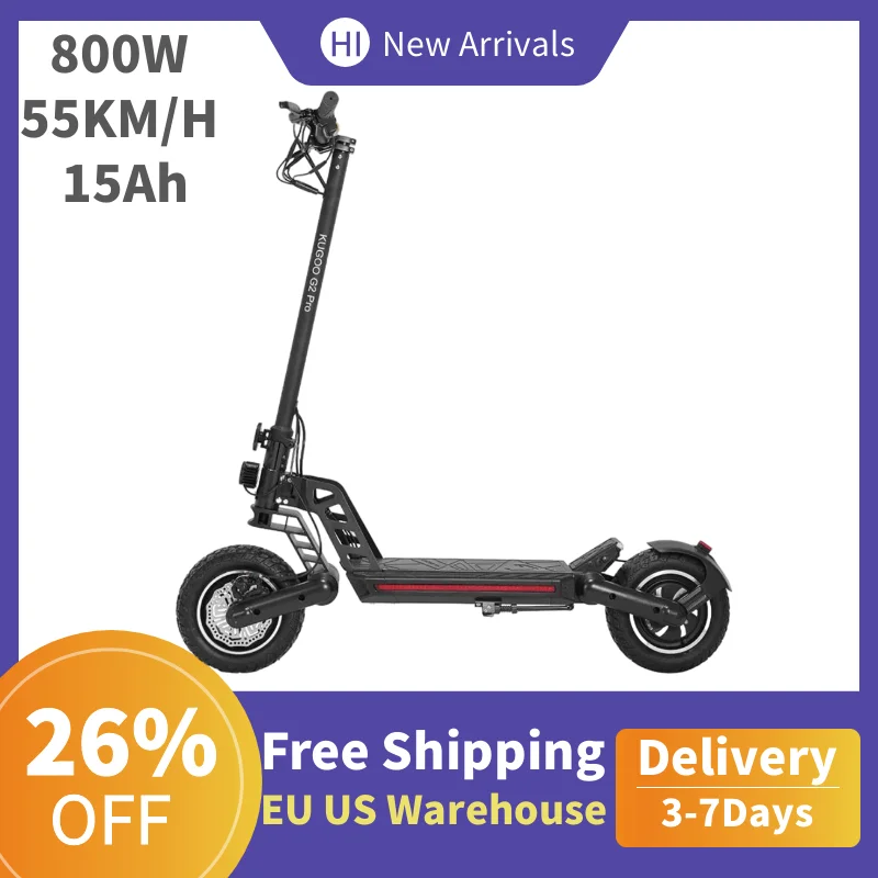 

Eu US Stock Powerful Folding Electric Scooter Kugoo G2 PRO 48V 50KM/H 15Ah 800W Adults Scooter Sport E Scooter Free Shipping