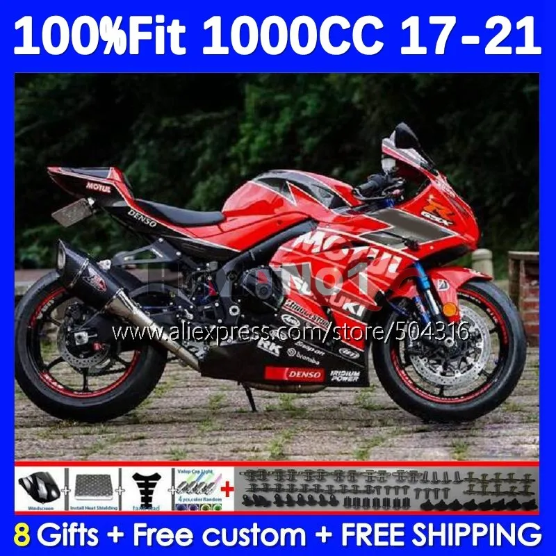 

OEM Injection For SUZUKI GSXR1000 GSXR 1000 L7 L8 116No.152 red glossy K17 GSXR-1000 17 18 19 2017 GSX-R1000 2018 2019 Fairing