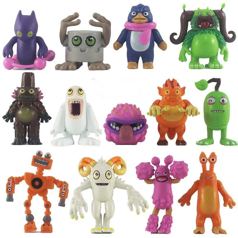

My Singing Monsr Figure Set Toy Singing Monsters Figurines Plastic Toys Doll Figuras Wubbox Action Figures Maw Christmas Gift