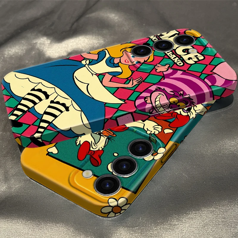 

Disney Alice classical Donald For Samsung Galaxy S23 S22 Ultra Pro Plus 4G 5G A03 Core Feilin Film Phone Case Back Hard Cover