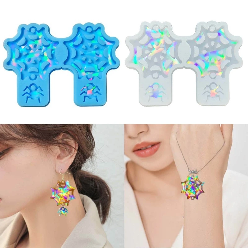 

Cobweb Shaped Pendant Molds Silicone Material for DIY Crafts Pendant Keychain