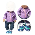 Одежда для детей, детская мода Кукла Одежда для 43 см для ухода за ребенком для мам малышей Кукла пальто черного цвета из искусственной кожи кожаная кукла куртка высота 40 см 38 см, одежда для детей, детская мода Кукла Одежда Прямая доставка