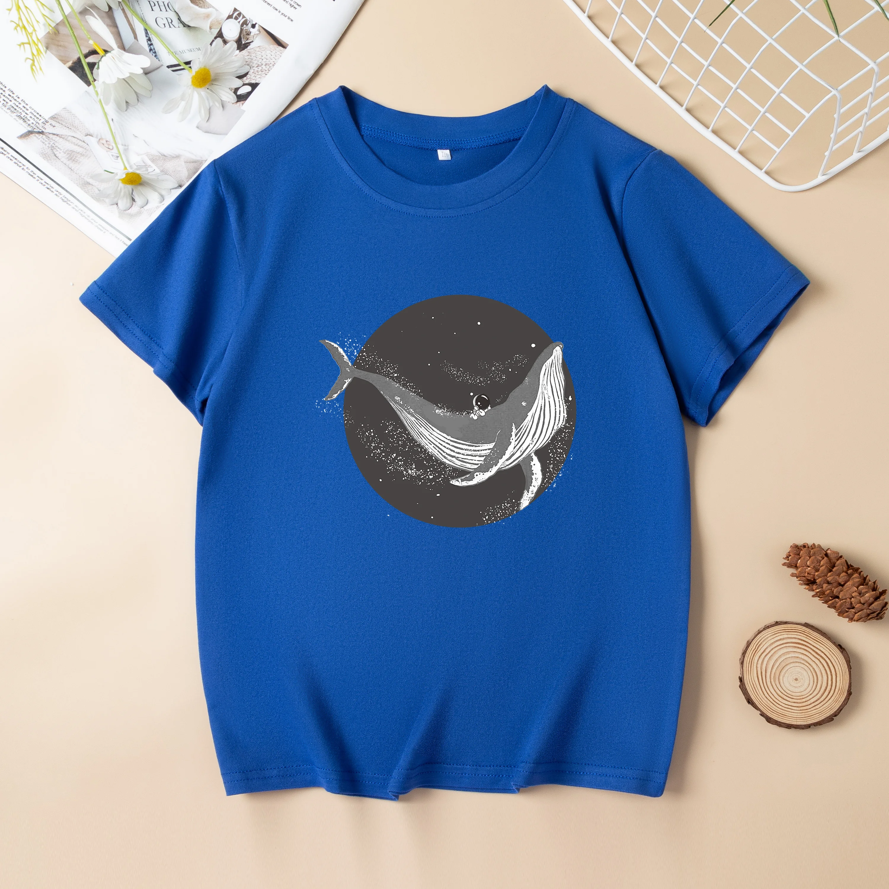 Футболка с коротким рукавом для мальчиков летняя одежда 2024 новая Корейская