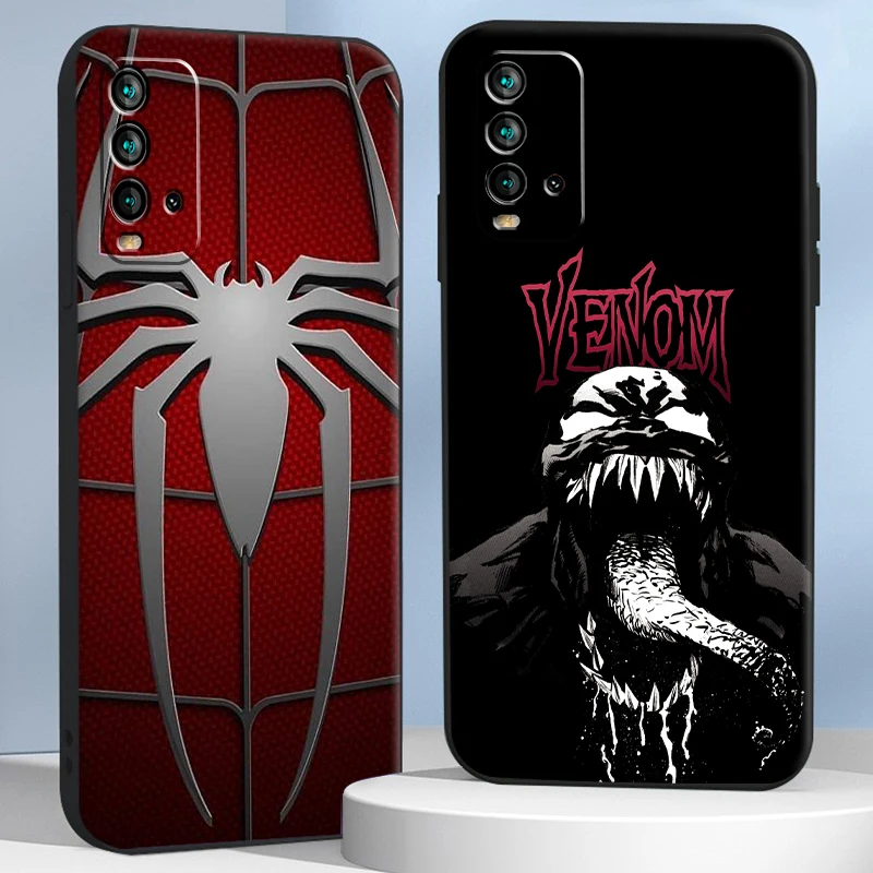

Marvel Comics Venom Phone Cases For Xiaomi Redmi 7 7A 9 9A 9T 8A 8 2021 7 8 Pro Note 8 9 Note 9T ShockProof Coque Back Cover