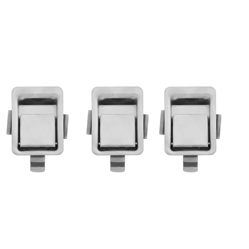

3X Stainless Steel Recessed Mounted Latch Mini Flush Mount Paddle Handle Lock For RV/Camper/Trailer/Cabinet/Tool Box Etc