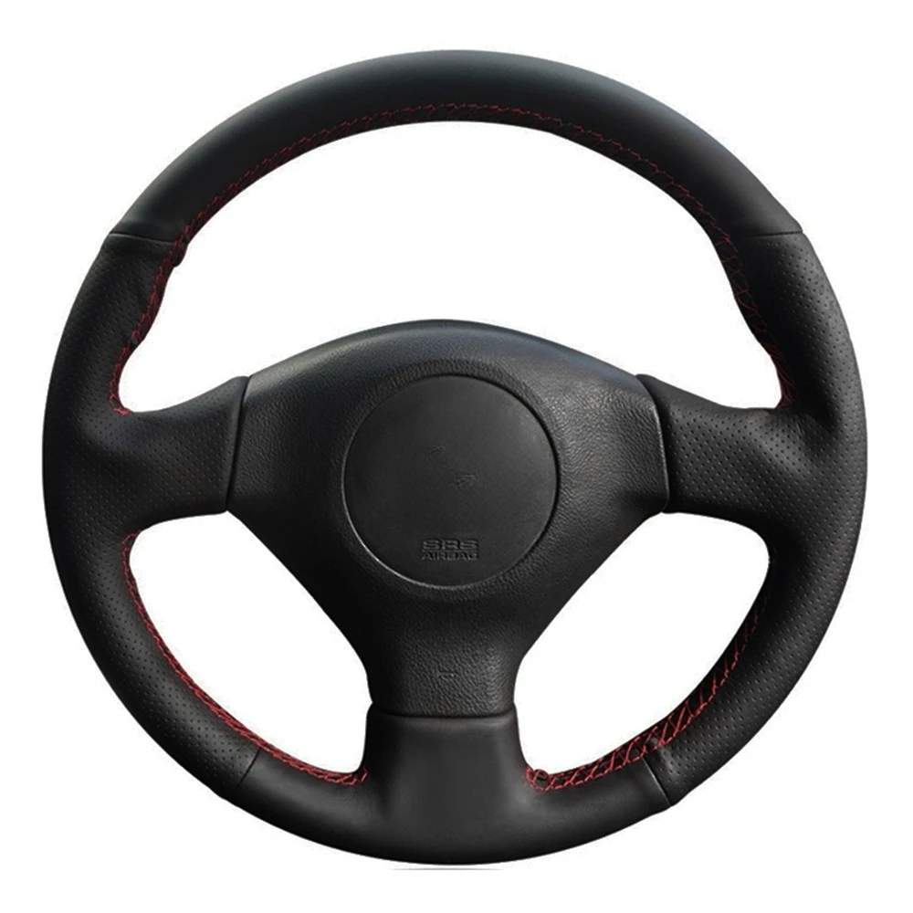 

Чехол рулевого колеса автомобиля черная искусственная кожа для Subaru Legacy Forester Outback Impreza WRX 2003-2007 Saab 9-2X 2005 2006