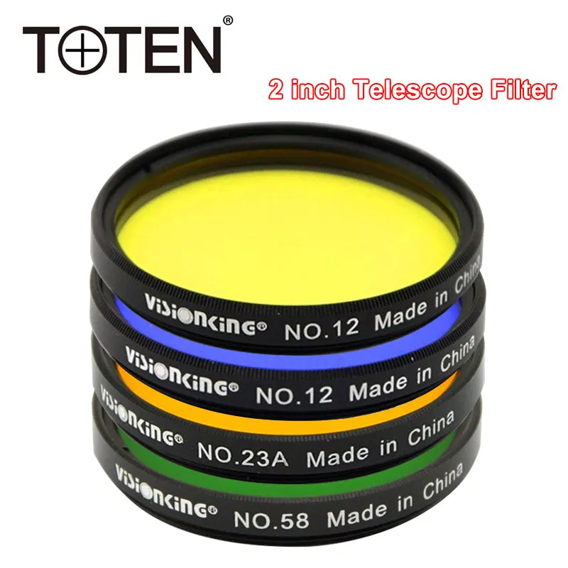 

4pcs 2''/36mm Telescope Filter UV/IR Cut Telescope Optics Filter for Astronomy Telescope Eyepiece Observation of Deep Space