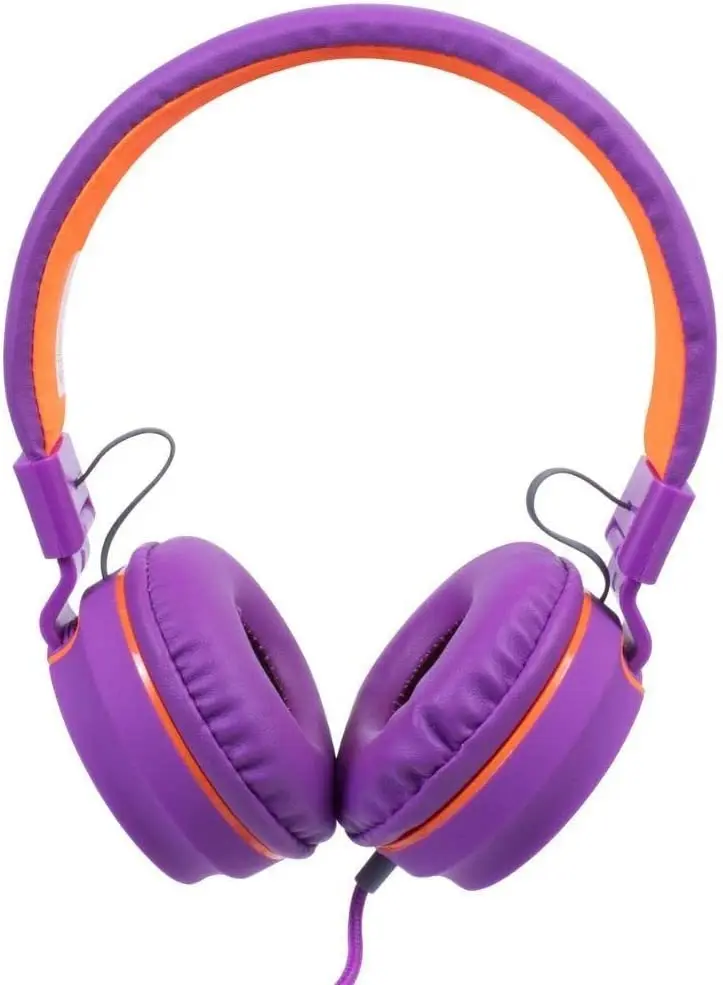 

2023 NEW Fone De Ouvido Microfone Hs107 Dobrável Teen Flúor Roxo