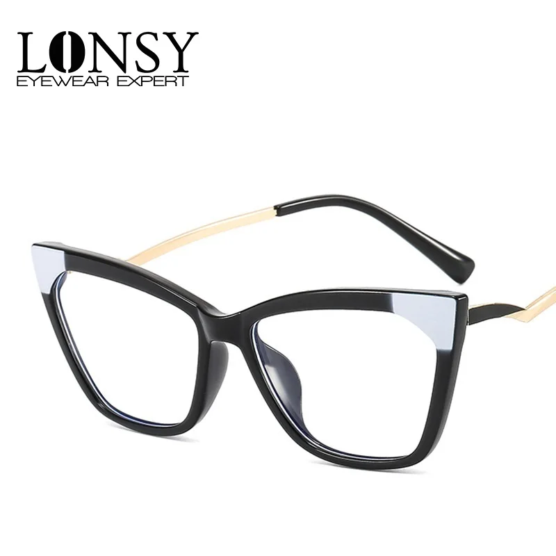 

LONSY High Quality Cat Eye Reading Glasses Women Anti Blue Light Presbyopia Reader Hyperopia Diopter Eyeglasses +1.0 +2.0 +3.0