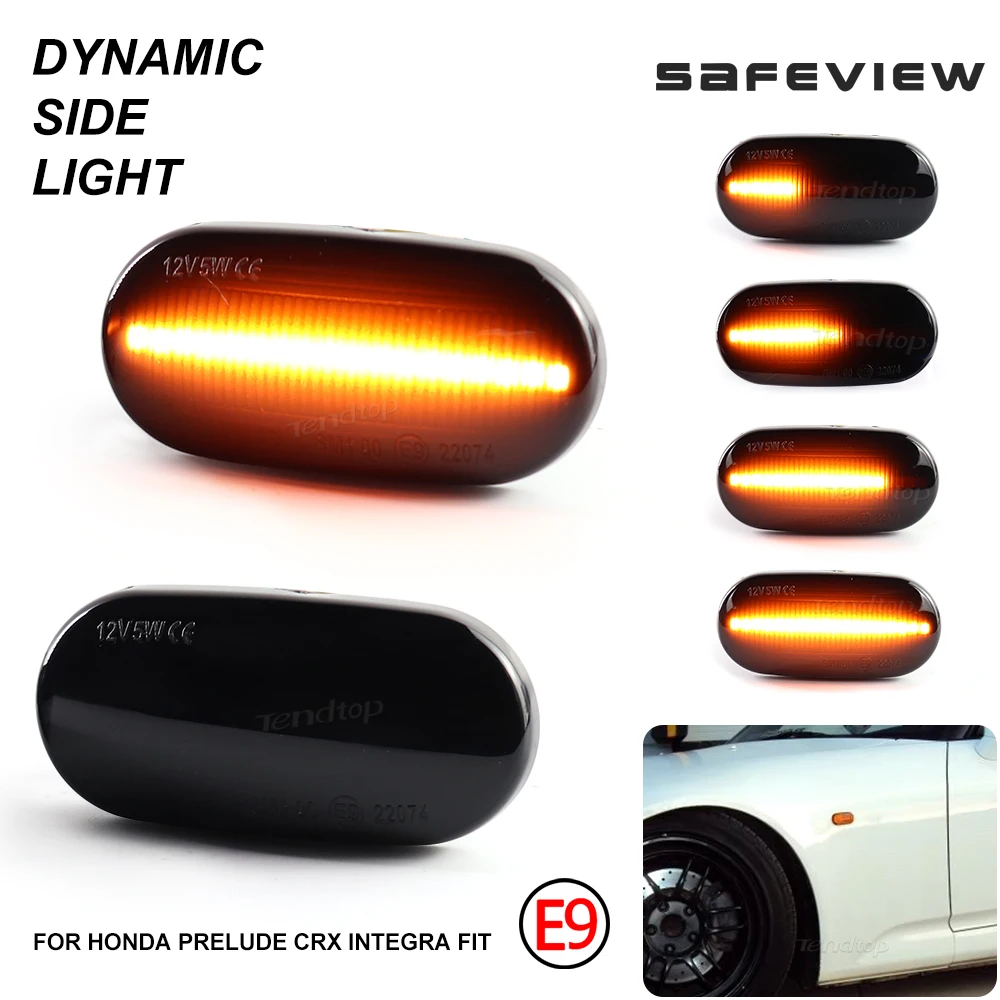 Для Honda Accord Civic CRX Prelude S2000 Del Sol динамический светодиодный боковой габаритный