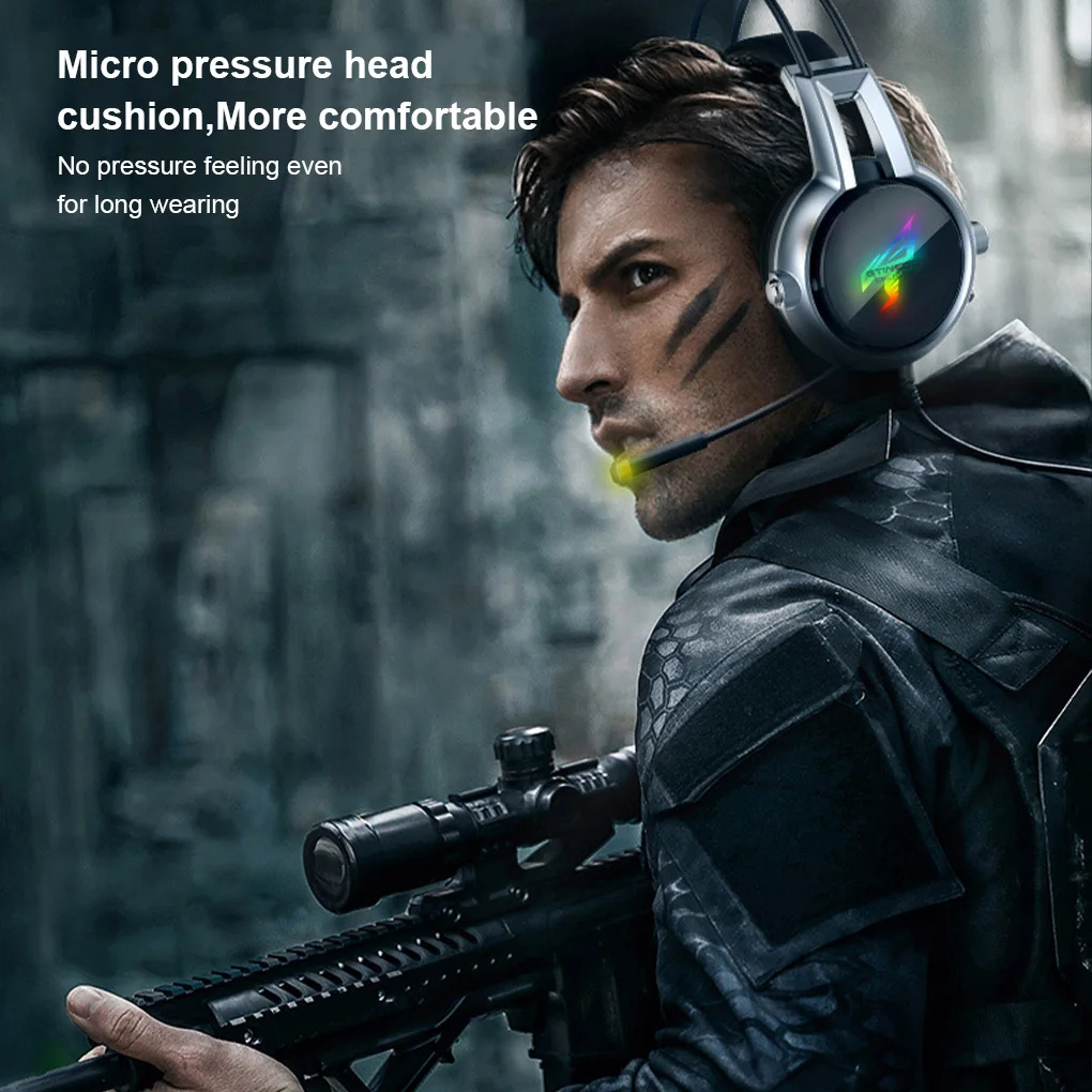 

Проводные наушники Somic с шумоизоляцией, 7,1 каналов, 3 режима, игровая гарнитура с микрофоном для дома, общежития, гостиницы