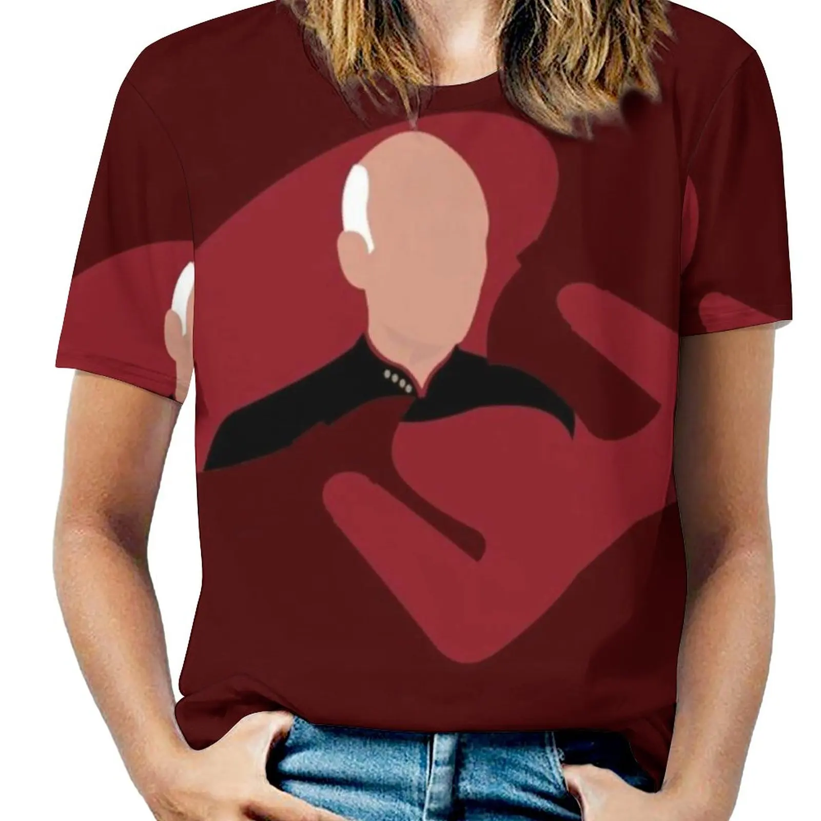 Женские футболки с принтом The Captain на молнии в различных стилях топы футболка