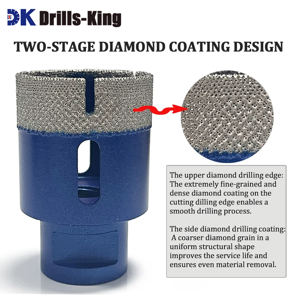 Алмазная коронка для керамической плитки 6-68 мм
