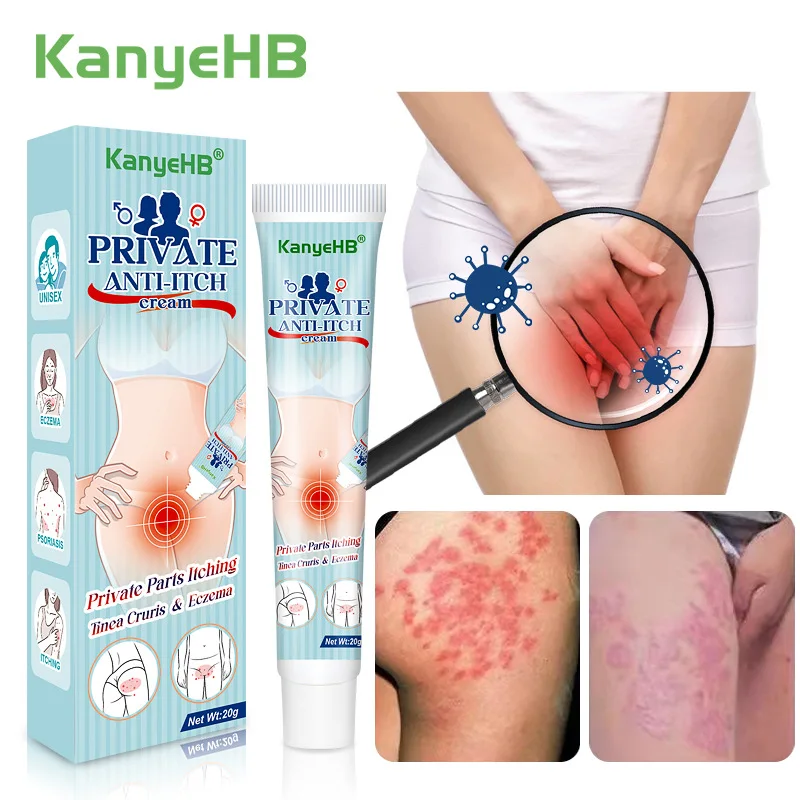 

New 20g Herb Itching Odor Ointment Antibacterial Cream Pruritus Dermatitis Bacteriostasis Private Anti-Itch Cream Remove Odor