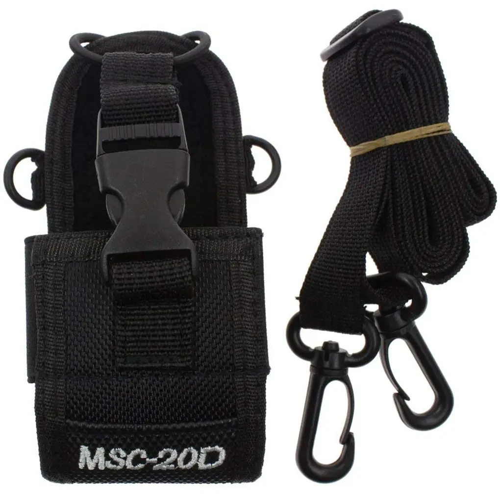 

MSC-20D Nylon Bag Solid Color Wear-resistant Interphone Container Walkie Talkie Radio Holder Pouch Carrying Holding Pouch
