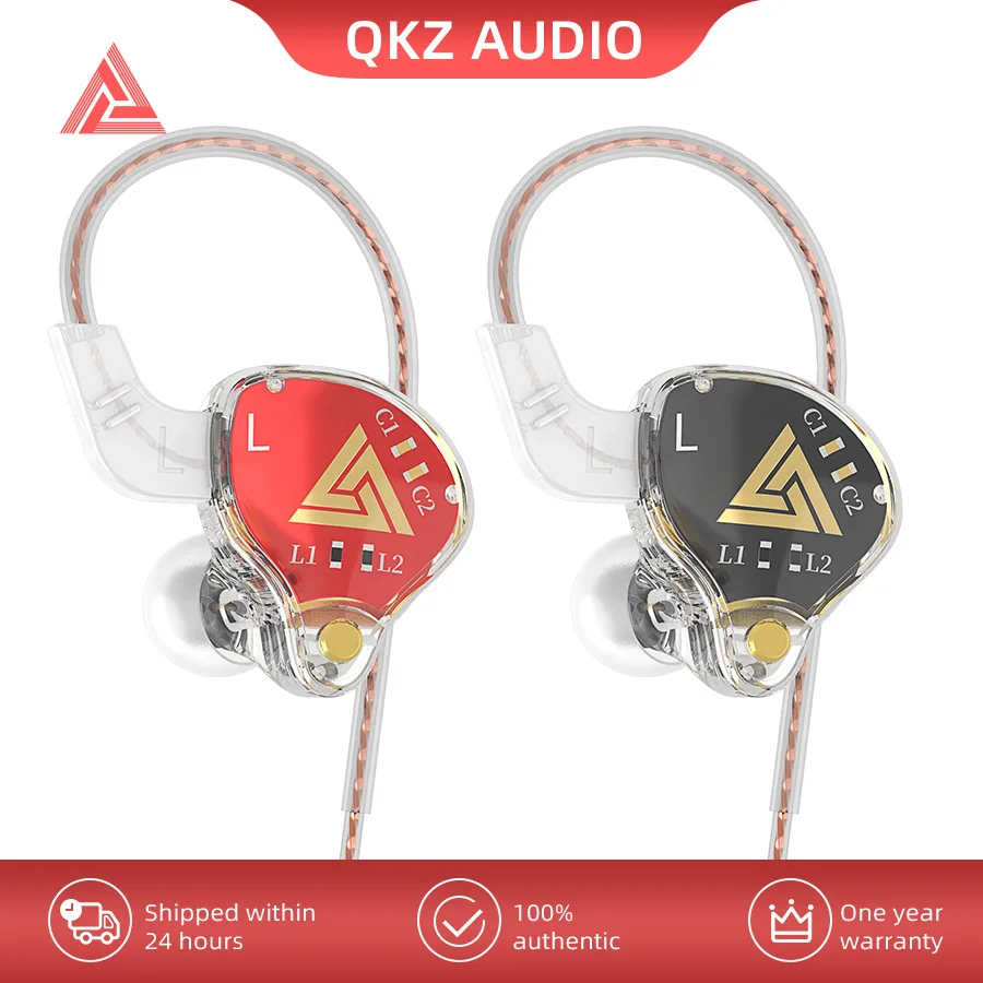 

QKZ AKX Wired In Ear Earphones IEM HiFi Monitor Dynamic Driver Headphone 3.5mm Plug Mic Earbuds Headset Newest