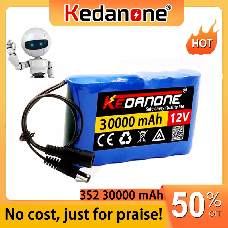 

No cost, just for praise!Портативная литий-ионная аккумуляторная батарея 12 В, 30000 мАч, емкость 12,6 в, 30 Ач