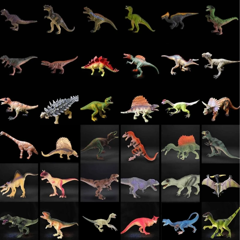 

Реалистичные фигурки для малышей, игрушки для детей, модель динозавра, обучающая игрушка, спинозавр, велоцираптор D7YD