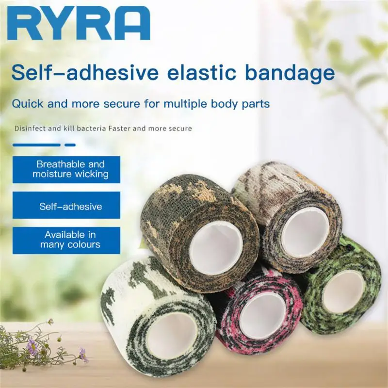 

Камуфляжная незаметная лента из нетканого материала армейский клей дышащий стандарт экстренное оборудование эластичная повязка