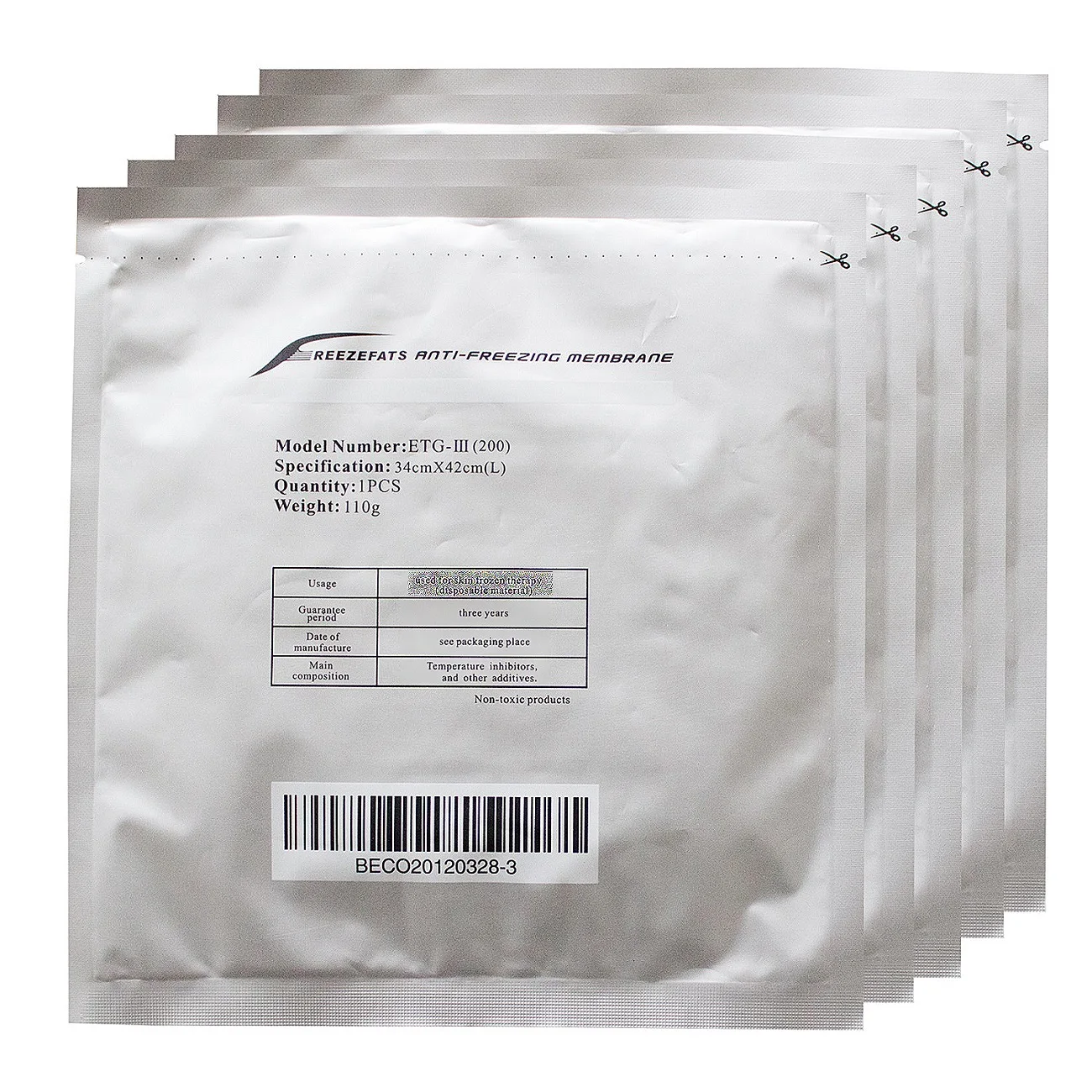 

60 шт., антизамерзающая Мембрана для замораживания жиротерапии