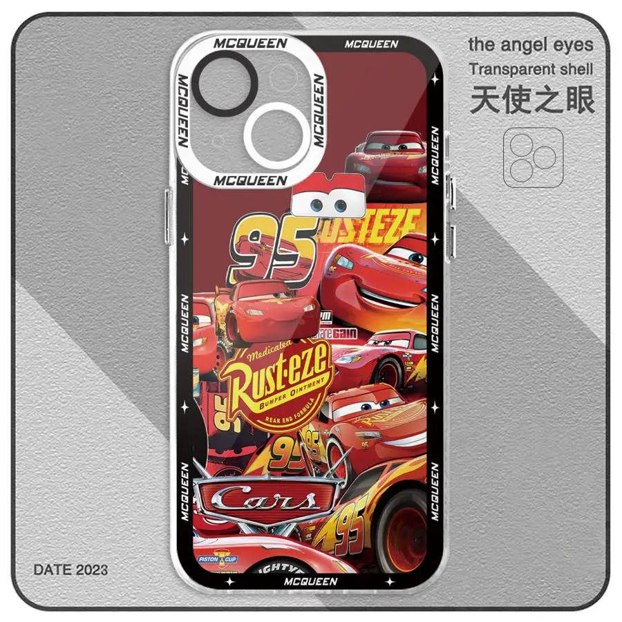 Disney Lightning McQueen Cool Clear Soft Phone Case for Motolora Moto G22 G32 G52 G71 G72 G73 Edge 40 Transparent Cover Shell