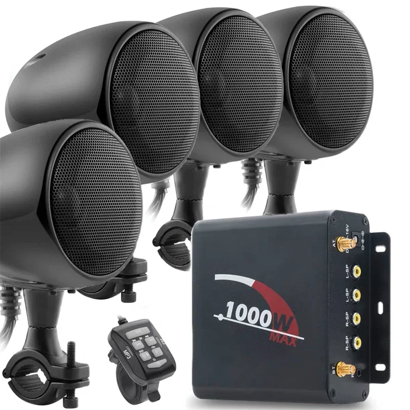 Водонепроницаемые мотоциклетные Bluetooth-колонки M1000 стереоаудиосистема со