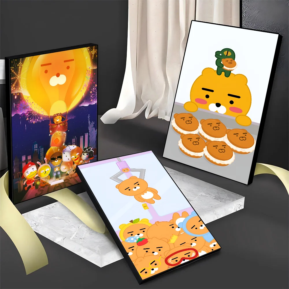 K-KAKAO F-FRIENDS Good Quality Prints And Posters Waterproof Paper Sticker Coffee House Bar Wall Stickers