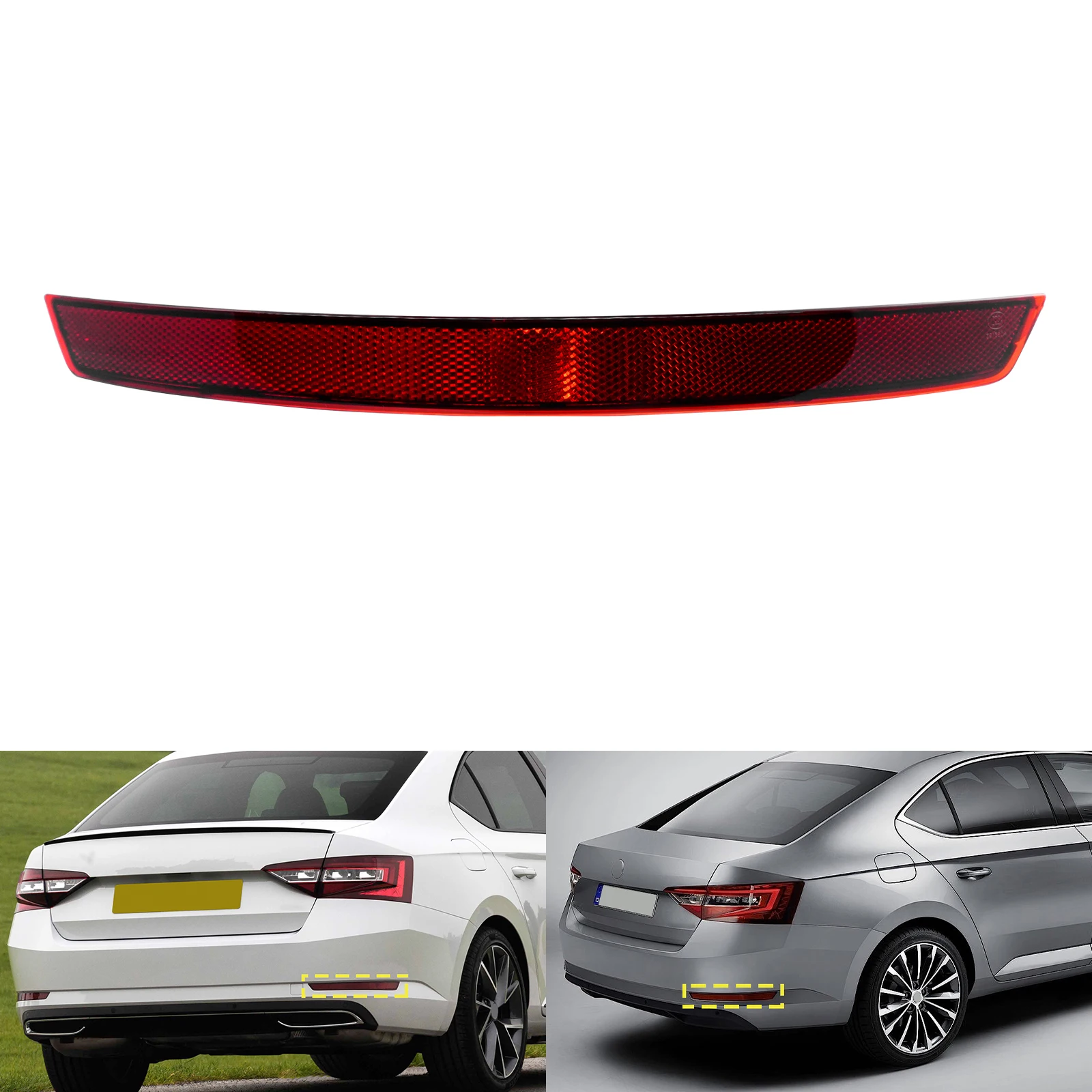 

Красная линза, отражатель заднего бампера, правая 3 В 5945106 Для 15-20 Skoda Superb III