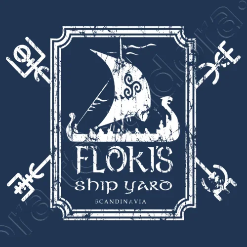 Футболка DR.GESTEE Floki Shipyard Nordic Warrior Rune