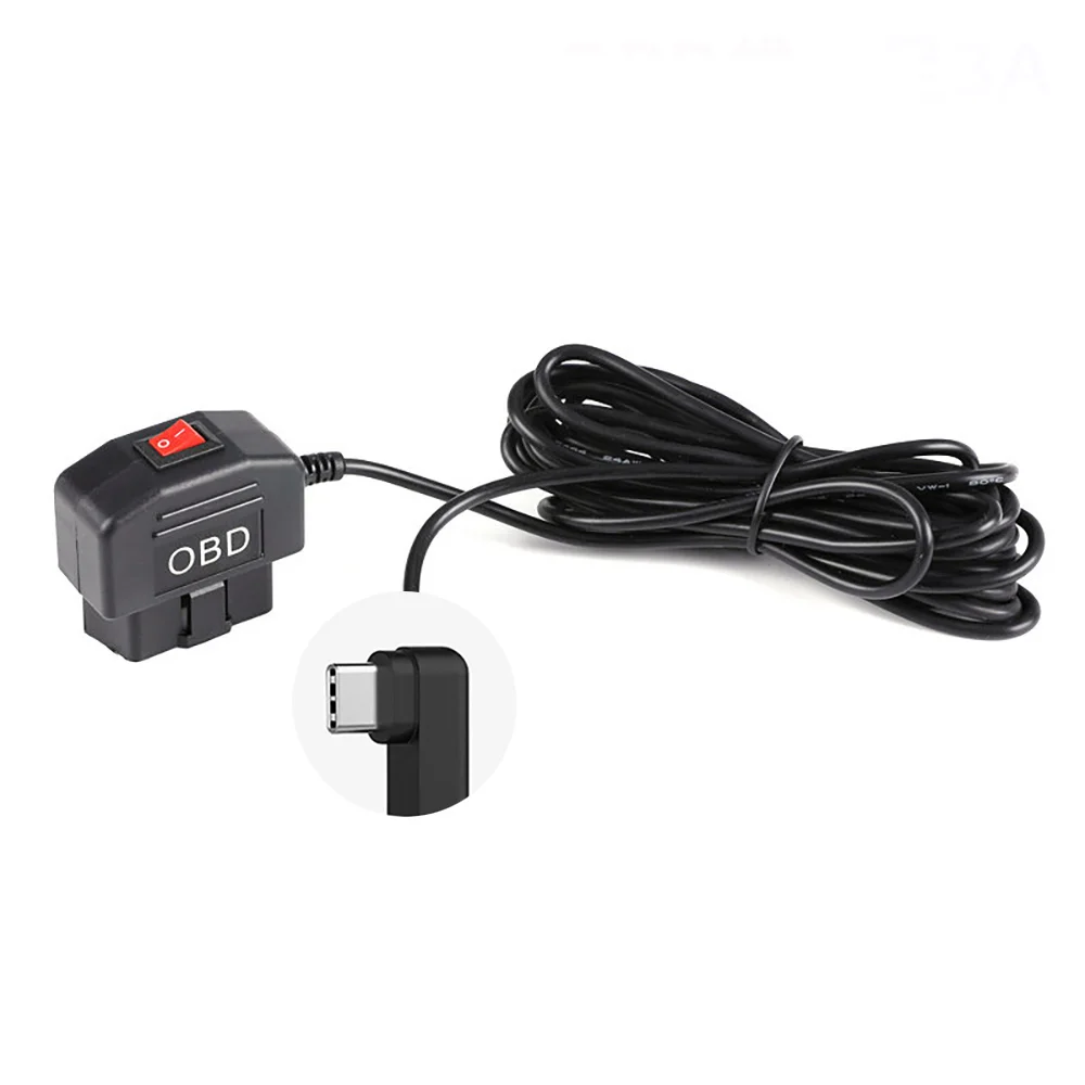 

Комплект жесткого провода для видеорегистратора Buck Line OBD-USB-адаптер Кабель для видеорегистратора Зеркальный монитор CarPlay Зарядное устройство DVR 24-часовой парковочный монитор