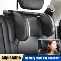 upgrade car seat headrest pillow adjustable head and neck support removable headrest for kids adults travel side sleeping pad