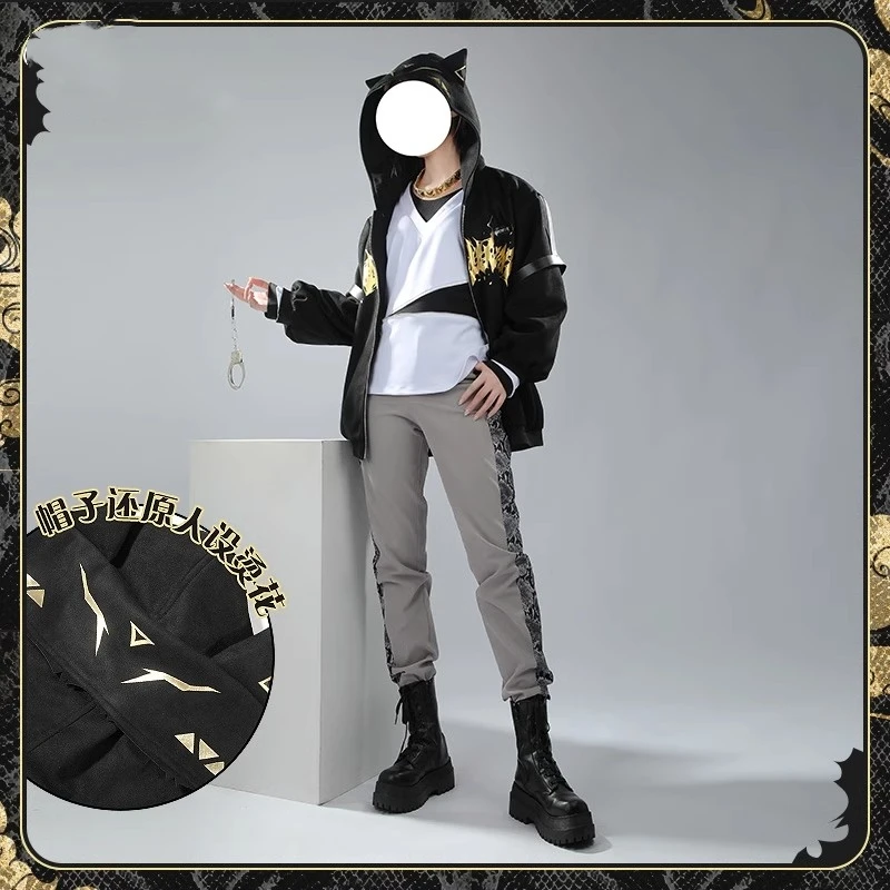 Luca Kaneshiro Косплей Костюм Vtuber Luxiem Nijisanji Женщины Мужчины Модная Униформа Ролевые