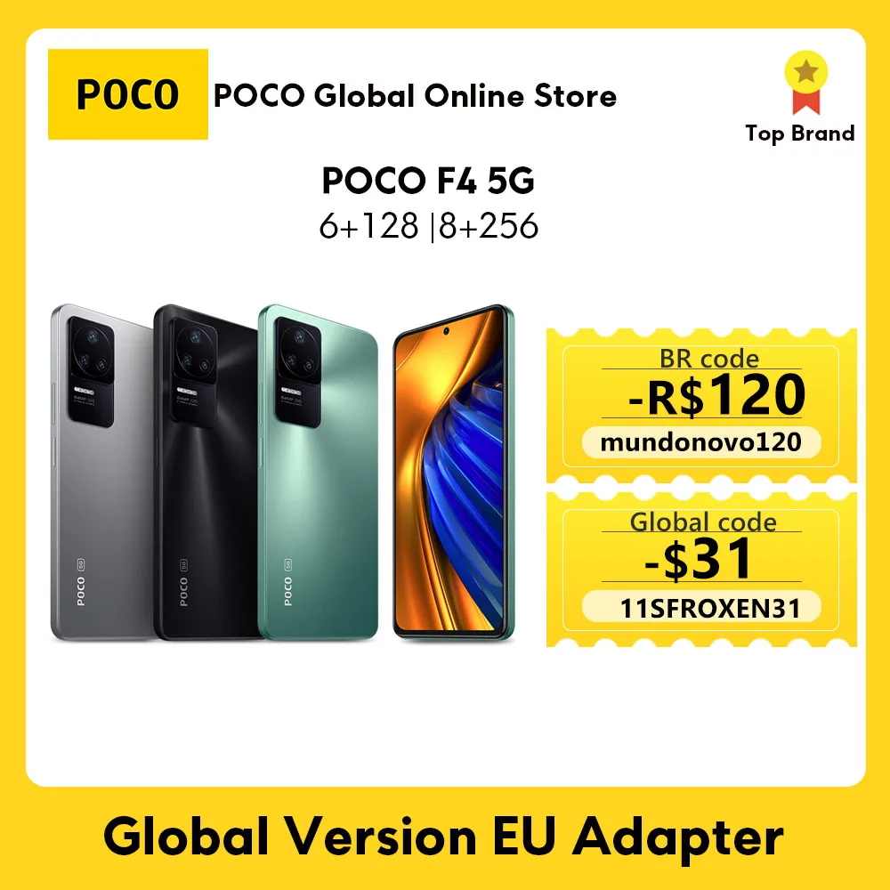 Ceny POCO F4 5G Wersja Globalna Smartphone 128GB/256GB Snapdragon 870 Octa Core 120Hz AMOLED DotDisplay 64MP Kamera OIS 67W ładowanie