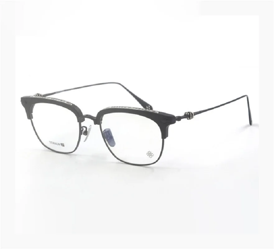 

Square Glass Pure Titanium Frame Hot Selling New Design Optic Woman Eyeglasses for Men Women Unisex