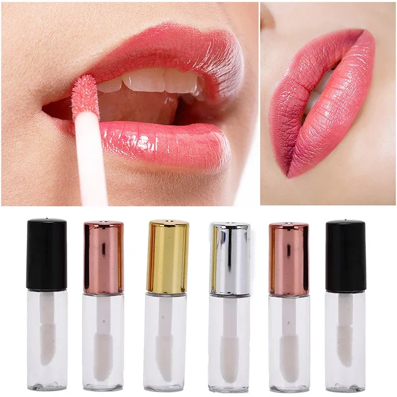 Тюбики для блеска губ 1 2 мл 200/100/50 шт. розовое золото пустой тюбик косметический