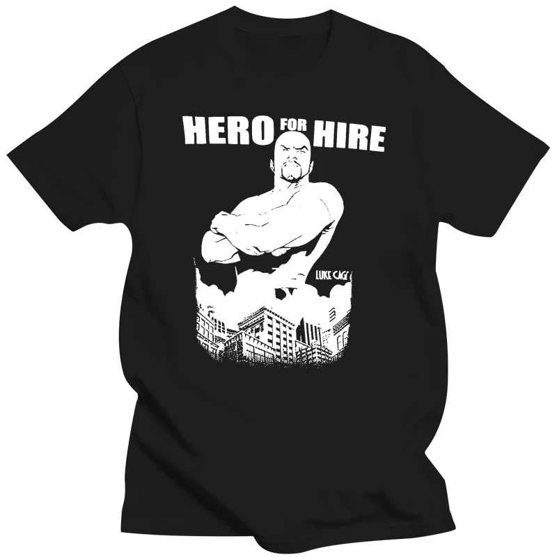 Мужская футболка люк Кейдж герои на аренду (1) крутая с принтом футболки Топ